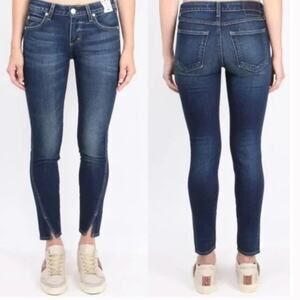 AMO Twist Wash In True Blue Skinny Jeans